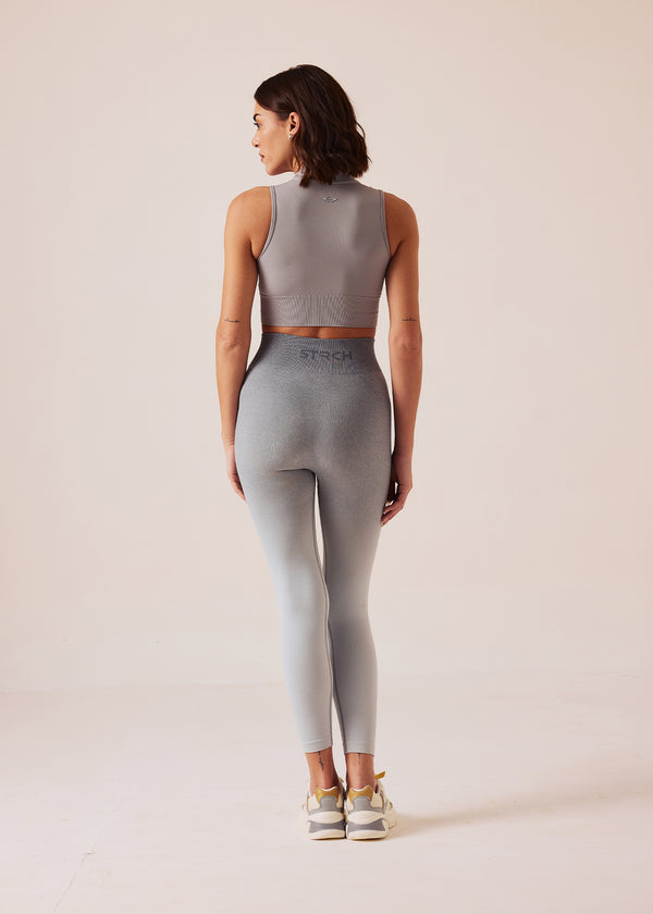 Women Seamless Zip Bra - Ultimate Grey - 4