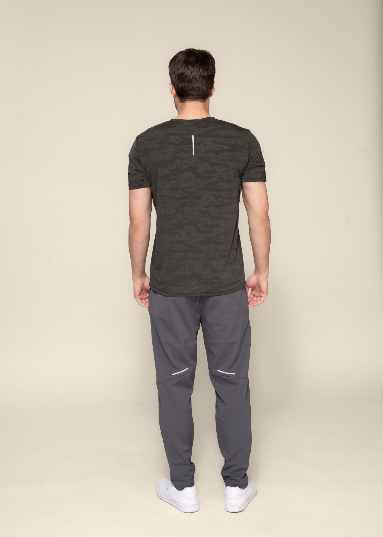 Men Camoflauge Print Active Tee Army Green - 6