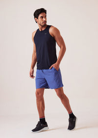 Men Regular Fit Gym Shorts - Slate Blue - 4