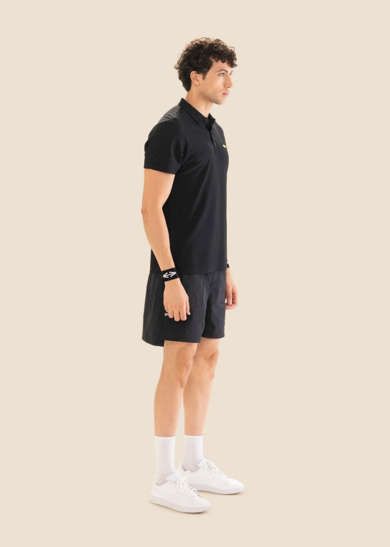 Men Structured Polo - Black - 4