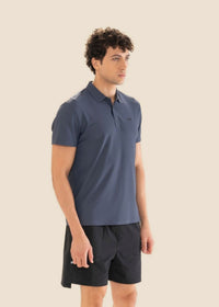 Men Structured Polo Dark Blue - 4