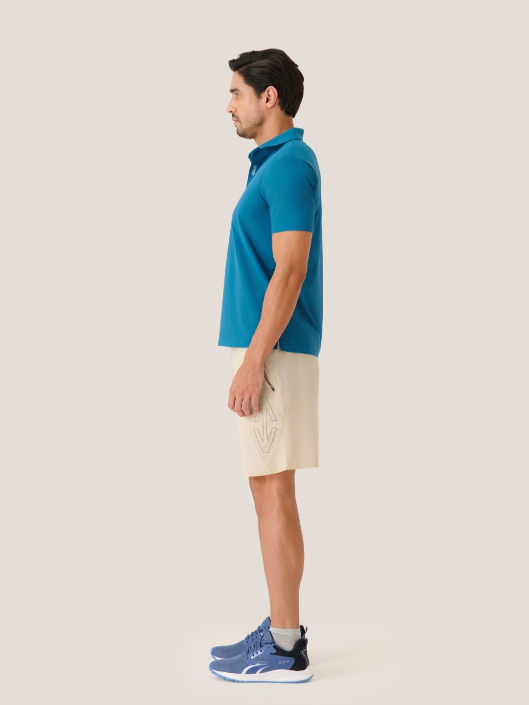 Men Cross-Court Polo 
- TealBlue