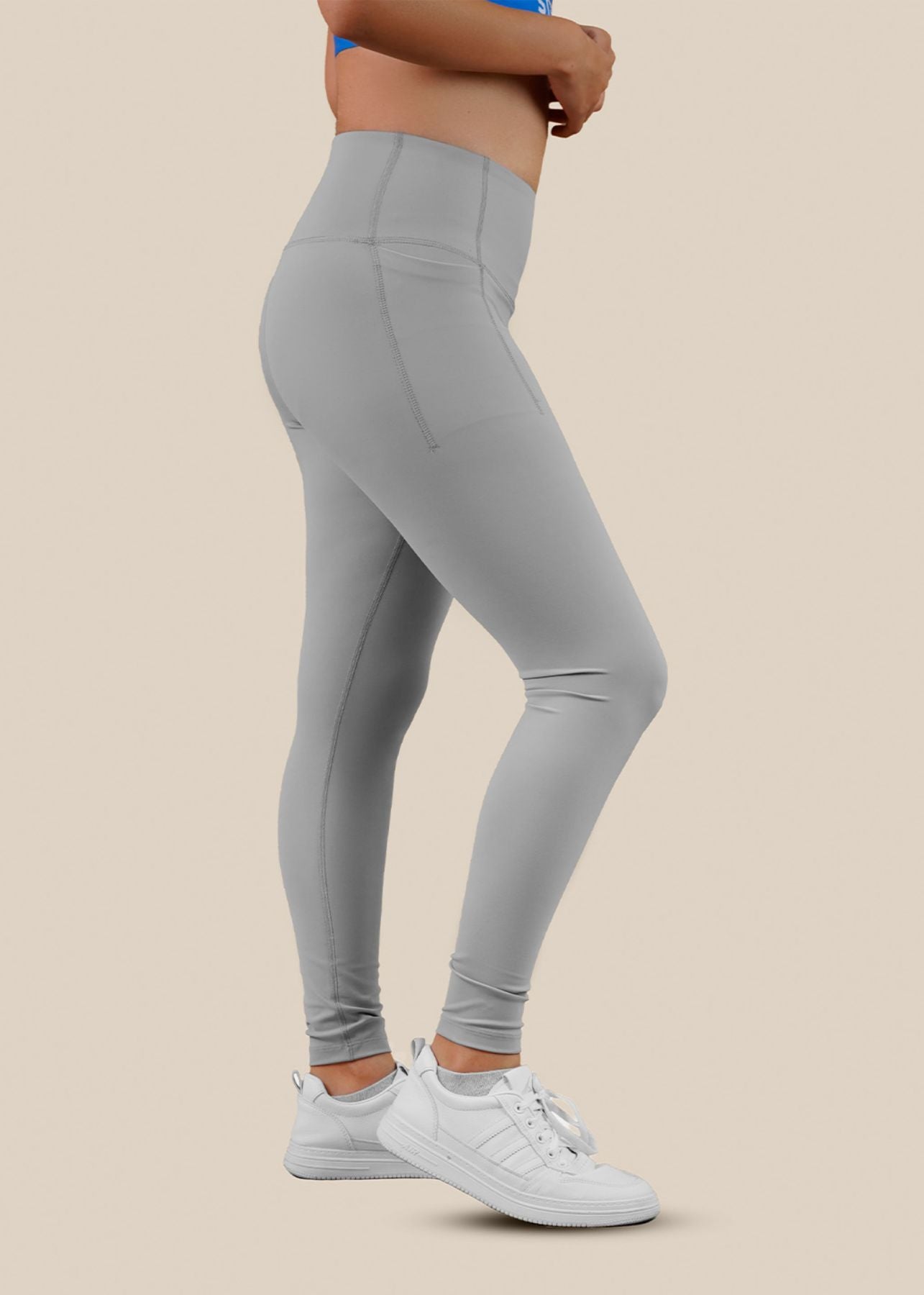 Women Gym To Yoga High Waist Leggings - Ultimate Grey - 4