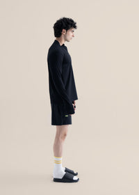 Men Quick Dry Workout Shorts - Black - 4