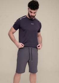 Men 4 Way Flex Shorts Grey - 4
