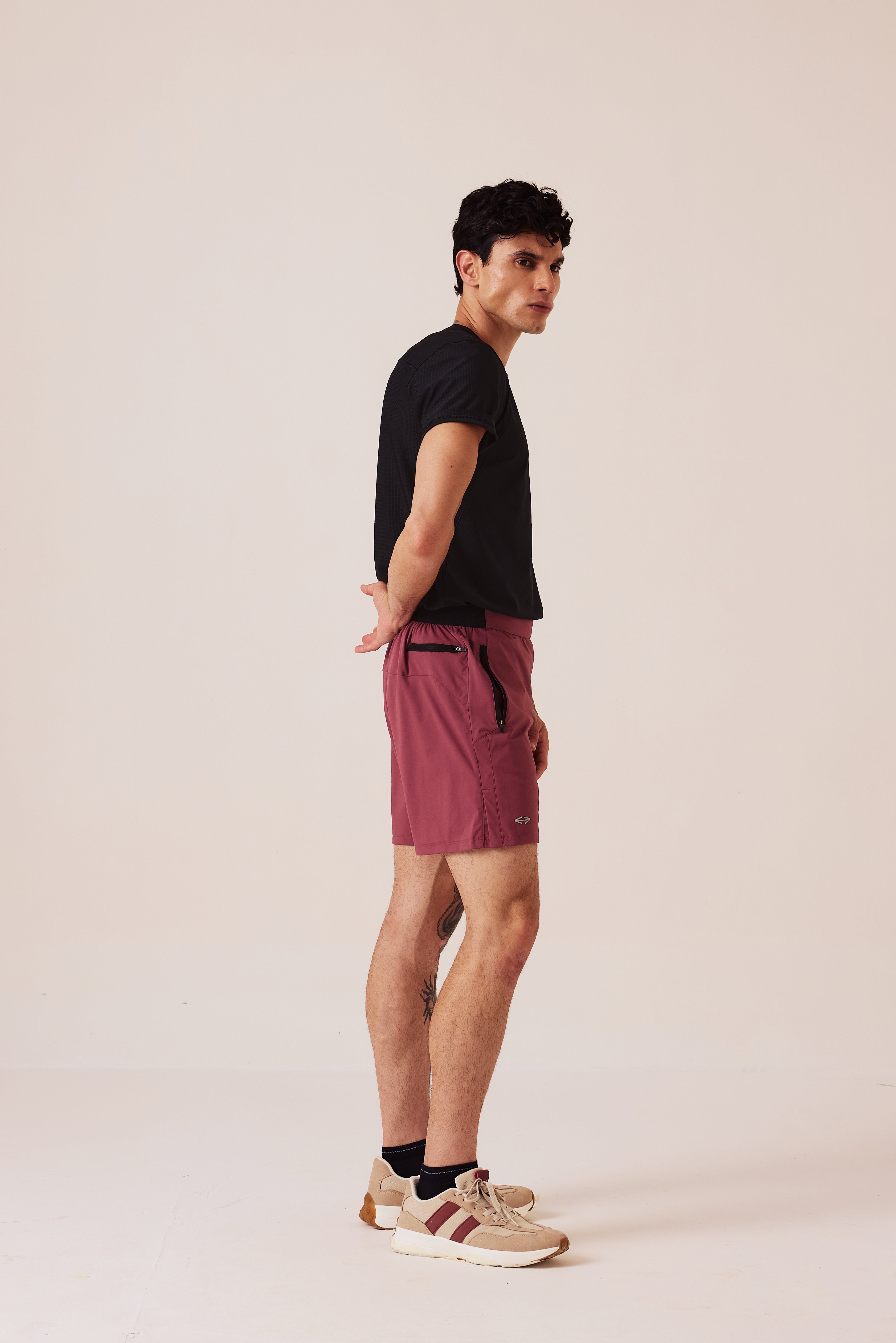 All-Day Workout Shorts - Mulberry