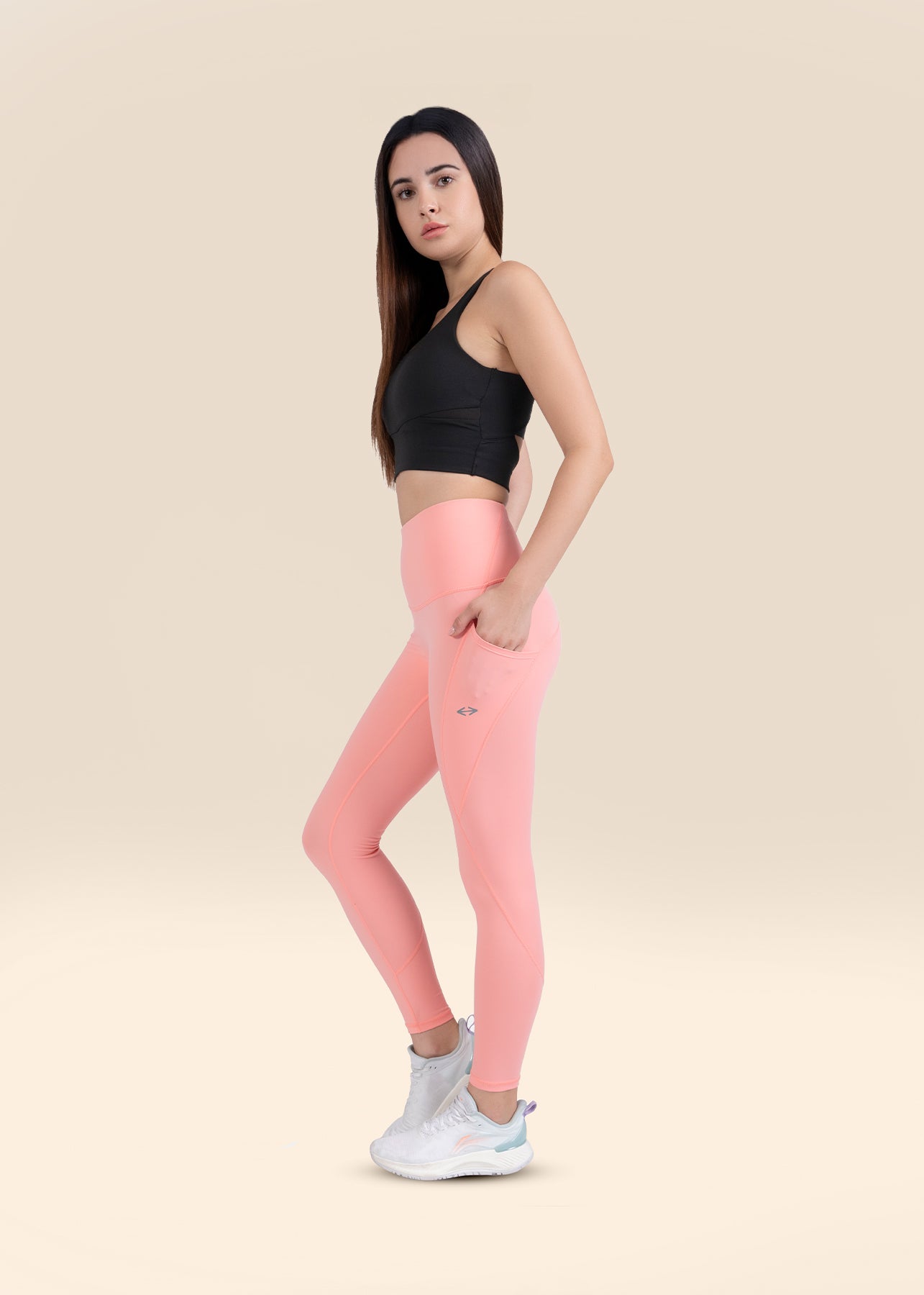 StrchFlex Training Leggings - Peach