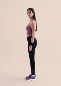 Seamless open Back Sports Bra - Hawthorn Rose - 5