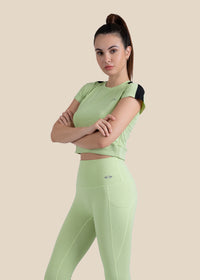 Gym core Cropped Tee - Mint Green - 4