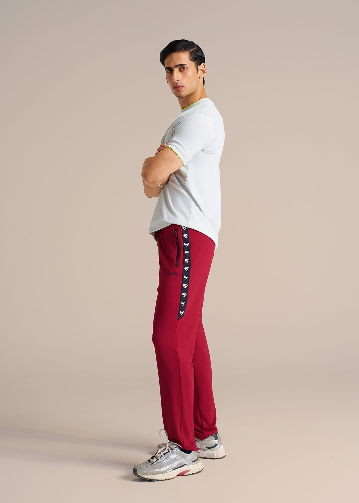 Man of Steel Track Pant - Maroon - 4