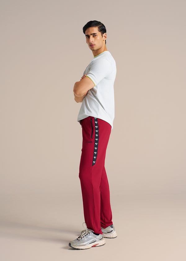 Man of Steel Track Pant - Maroon - 4