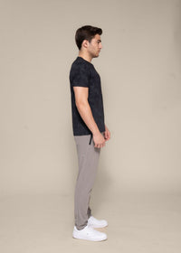 Men Slim Fit Tee Black - 4