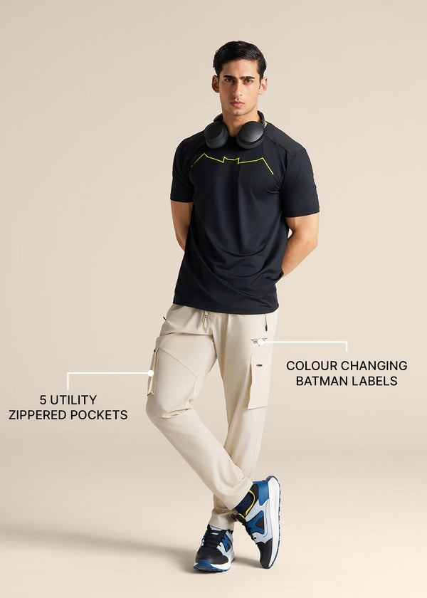 Men Batman Utility Track Pants - Oat Milk - 3