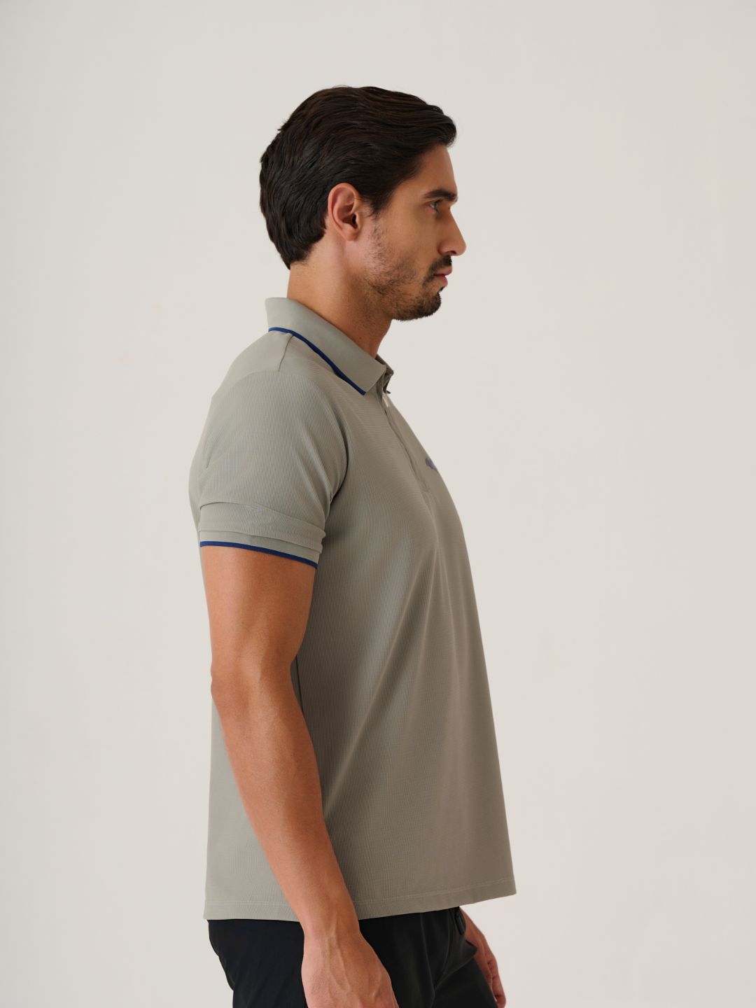 Men Dark Knight Polo 
- StoneGrey