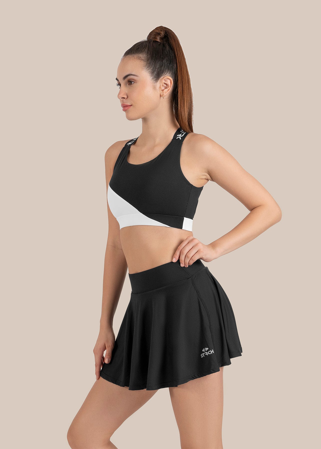 StrchFlex Compression Skort - Black
