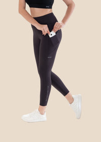 StrchFlex Performance Leggings - Coffee - 6