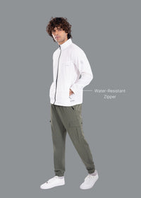 Men All Weather Training Jacket White - 2
