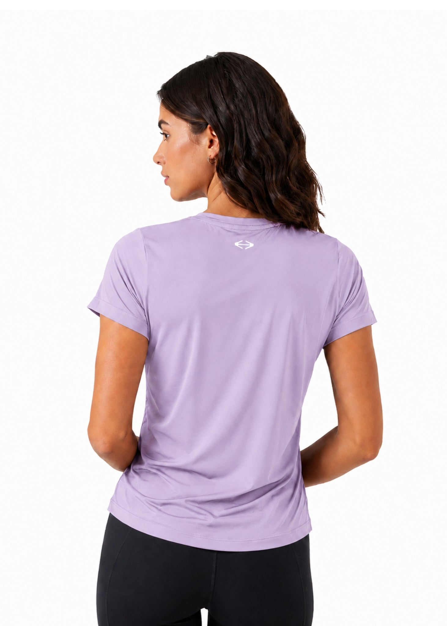 Women Mesh-Panel Ventilated Tee - Regular Fit - Lavender