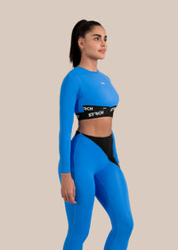 StrchFlex Sculpted Training Crop Top - Blue - 5