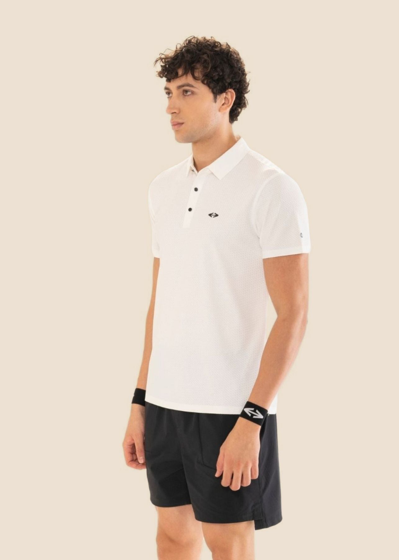 Men Structured Polo White - 5