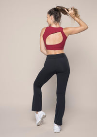 Women Stylish Open Back Bra Maroon - 6