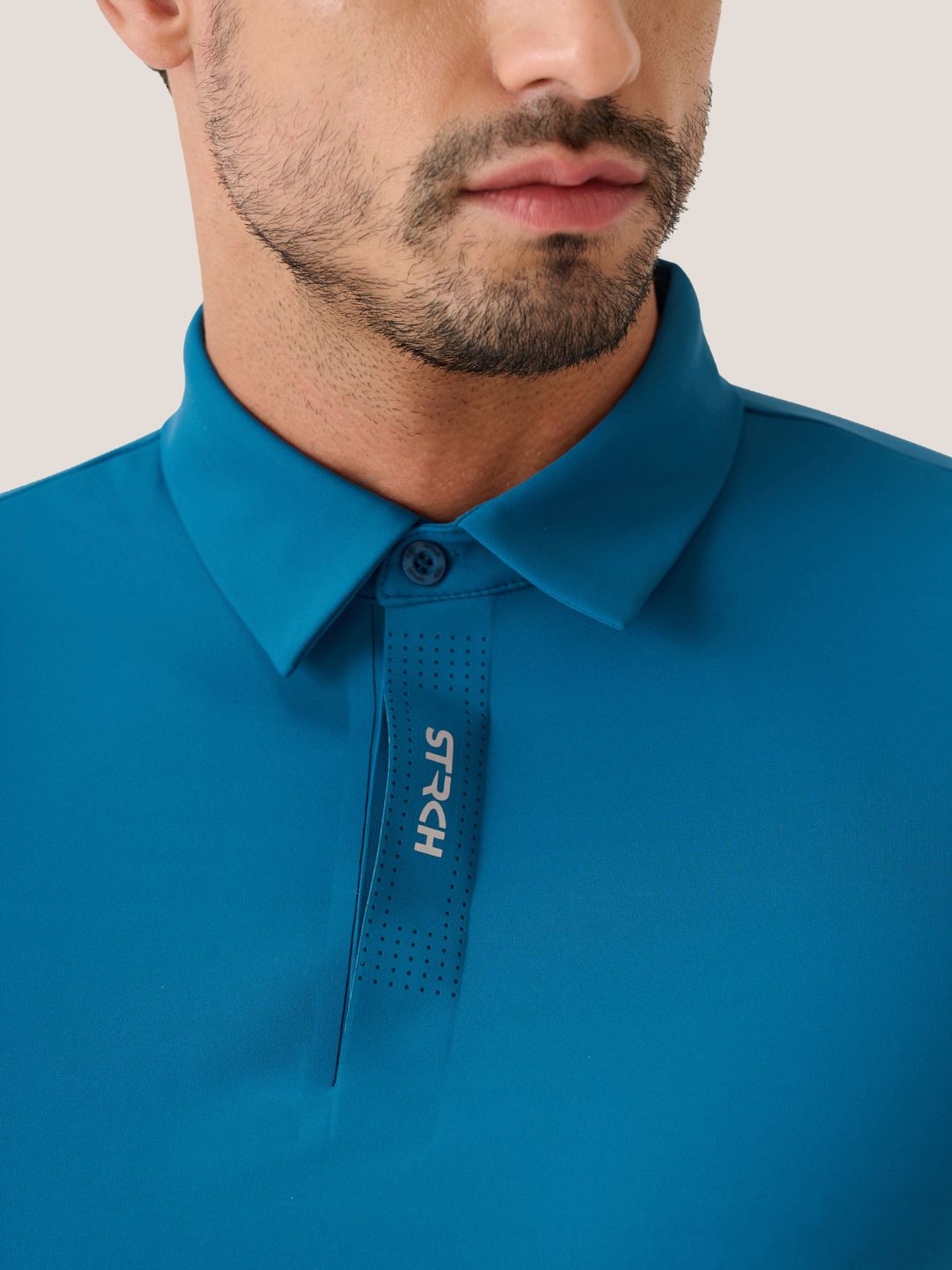 Men Cross-Court Polo 
- TealBlue