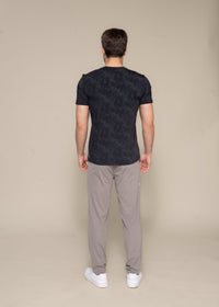 Men Slim Fit Tee Black - 5