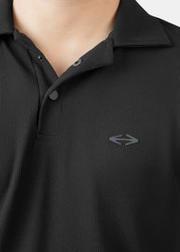 Men Active Polo Tshirt Black - 3