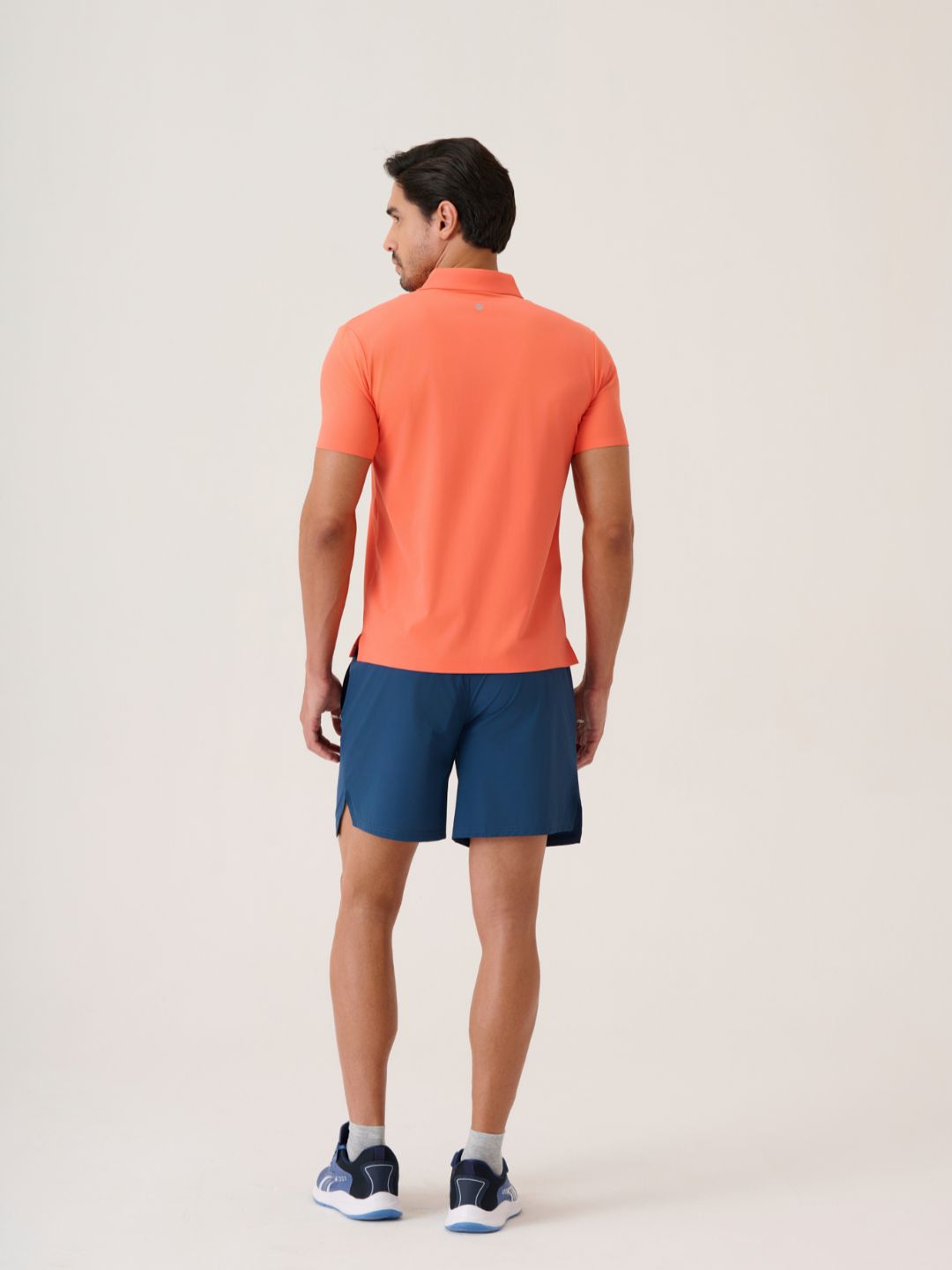 Men Cross-Court Polo 
- Coral