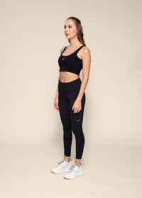 Medium Impact high coverage bra tank - Black - 4
