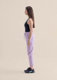 Women Zipper Pocket Pants - Lavender - 5