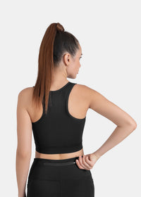 High Impact Basic Workout Sports Bra - Black - 3