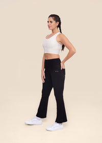 Women Workout Flare Pant - Black - 5