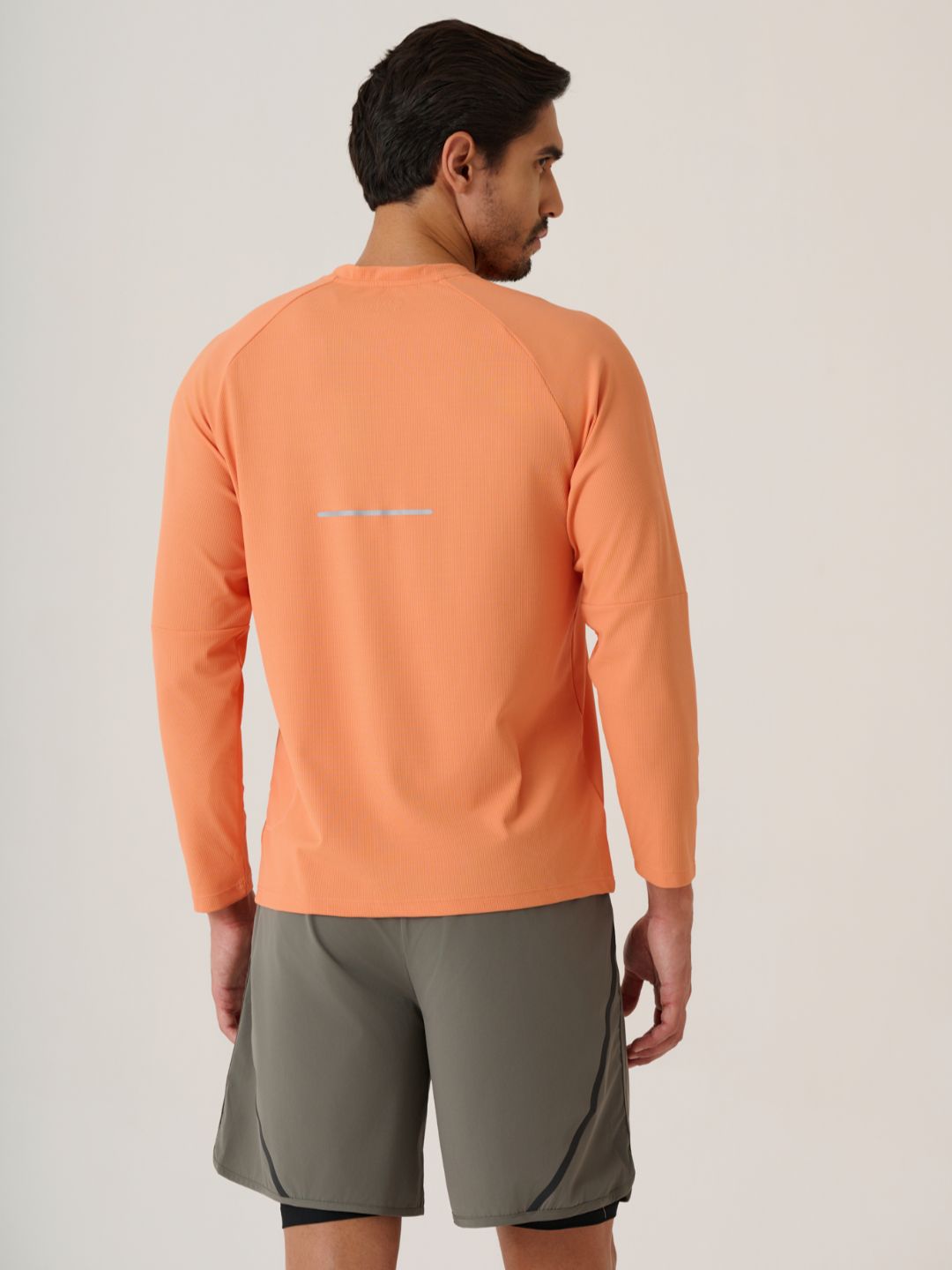 Men Full Sleeve Performance Tee - MutedOrange