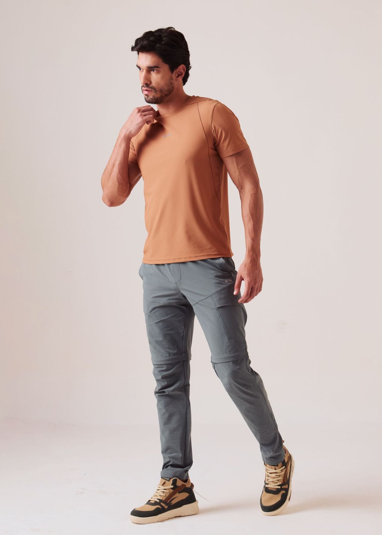 Slim Fit Performance Track Pants - Moss Green