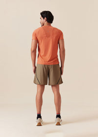 Men Breathable Active Shorts - Khaki - 5