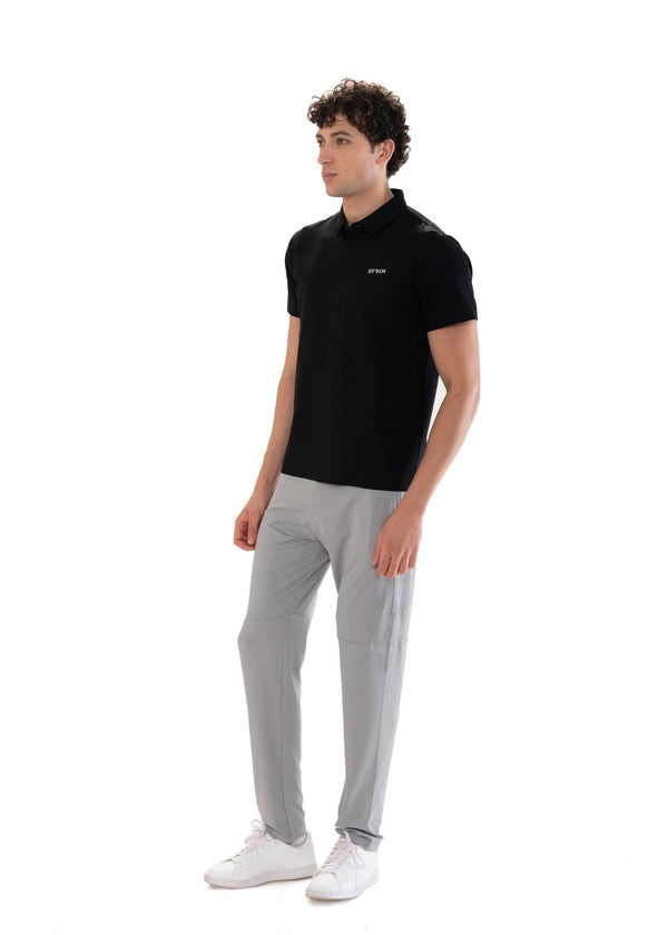 Men Premium Performance Polo Black - 4