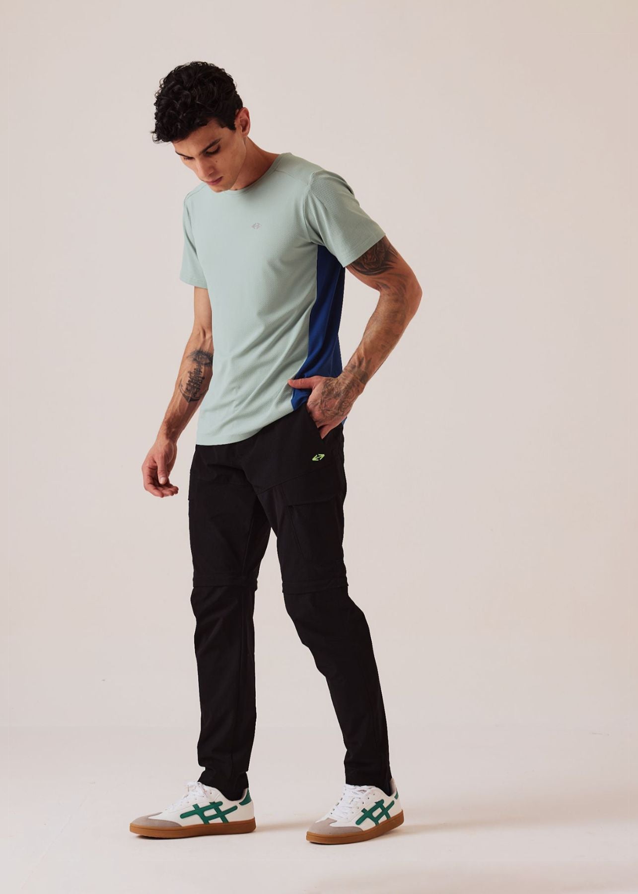 Slim Fit Performance Track Pants - Jet Black