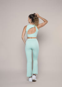 High Impact Basic Workout Sports Bra - Mint Green - 4