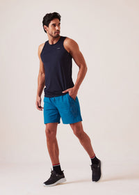 Men Regular Fit Gym Shorts - Teal - 4