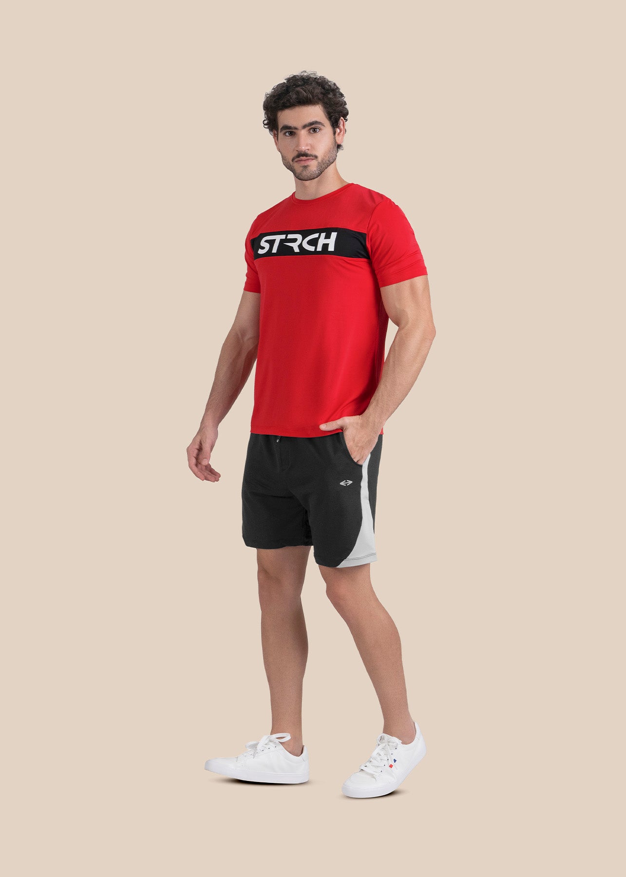Mens Performance Zip Shorts - Black