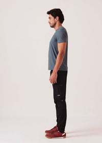 Men Cargo Gym Joggers - Black - 5