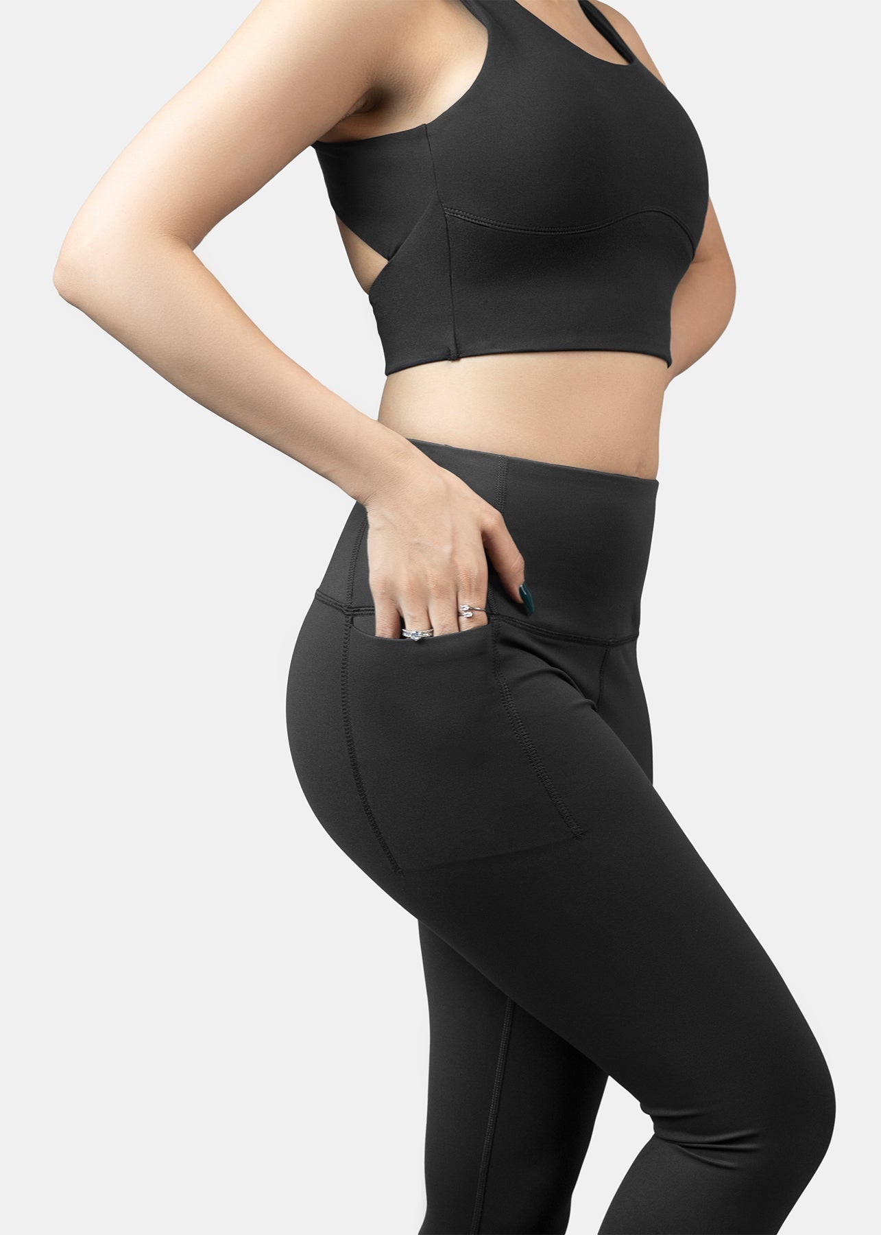 Gym to Yoga Leggings - Black - 1