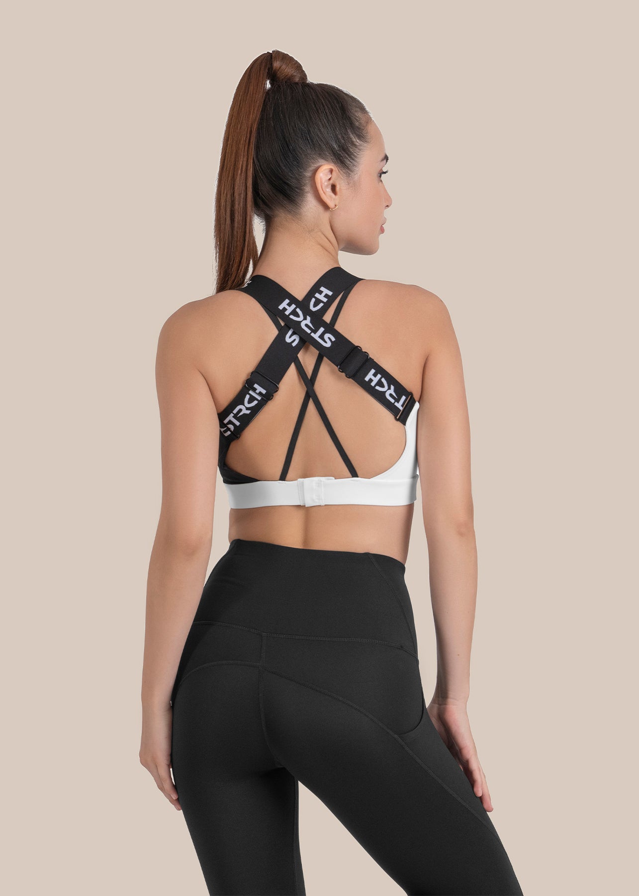 StrchFlex Medium support sports bra - Black - 7