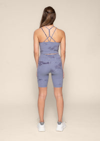 Women's 7 Pocket Tie Dye Tights - Ice Blue - 7