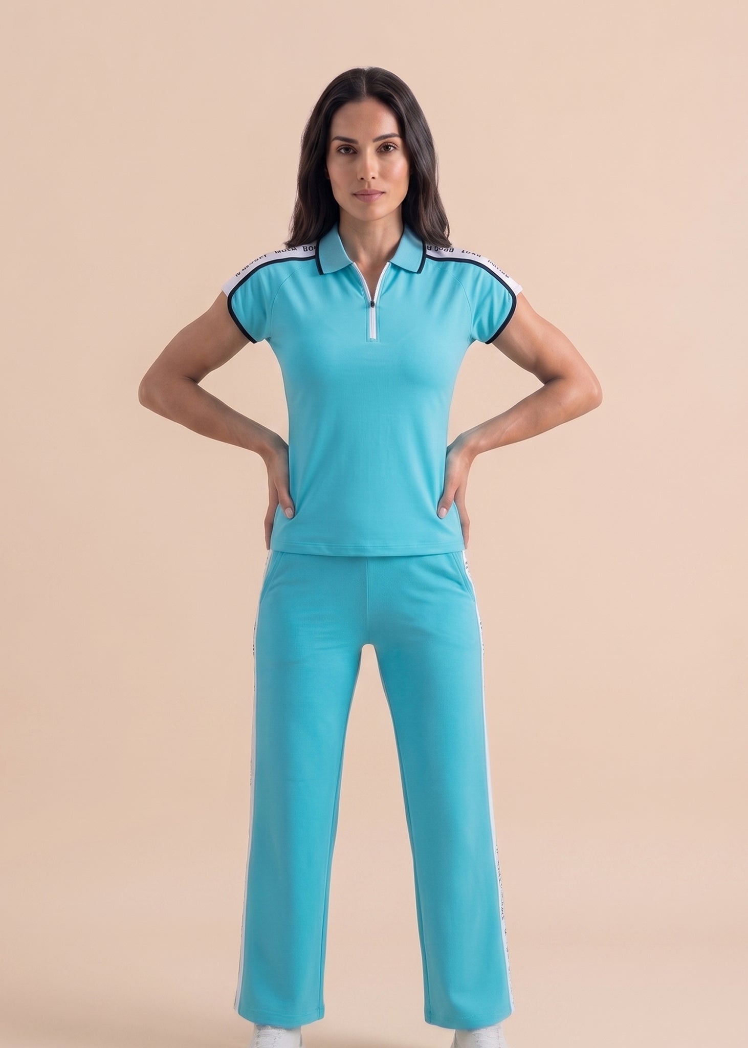 Classic Polo Tee - Cyan Blue - 2