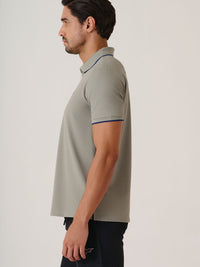 Men Dark Knight Polo 
- StoneGrey