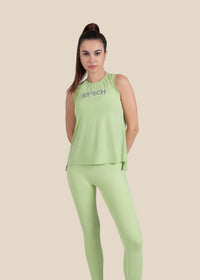Strch Flex Tie-Back Tank - Green - 2
