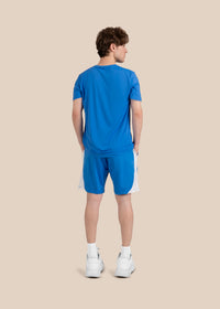 Mens Performance Zip Shorts - Blue - 6