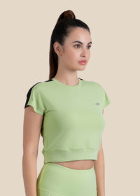 Gym core Cropped Tee - Mint Green - 5